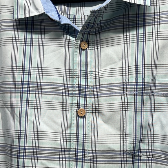 Tommy Bahama Coconut Point plaid short sleeve shirt, size XXL - Picture 3 of 9